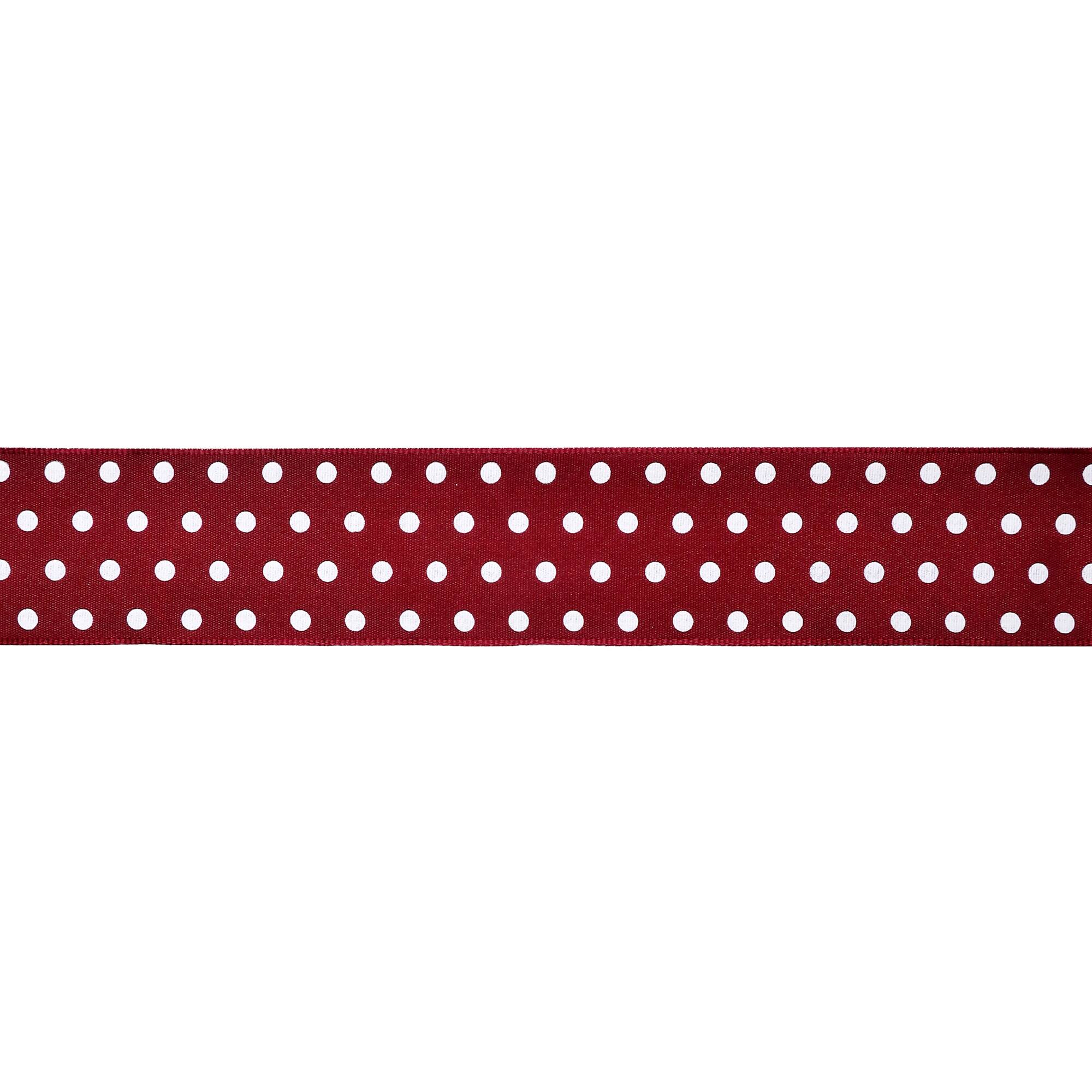 1.5" x 3yd. Taffeta Wired Polka Dot Ribbon by Celebrate It